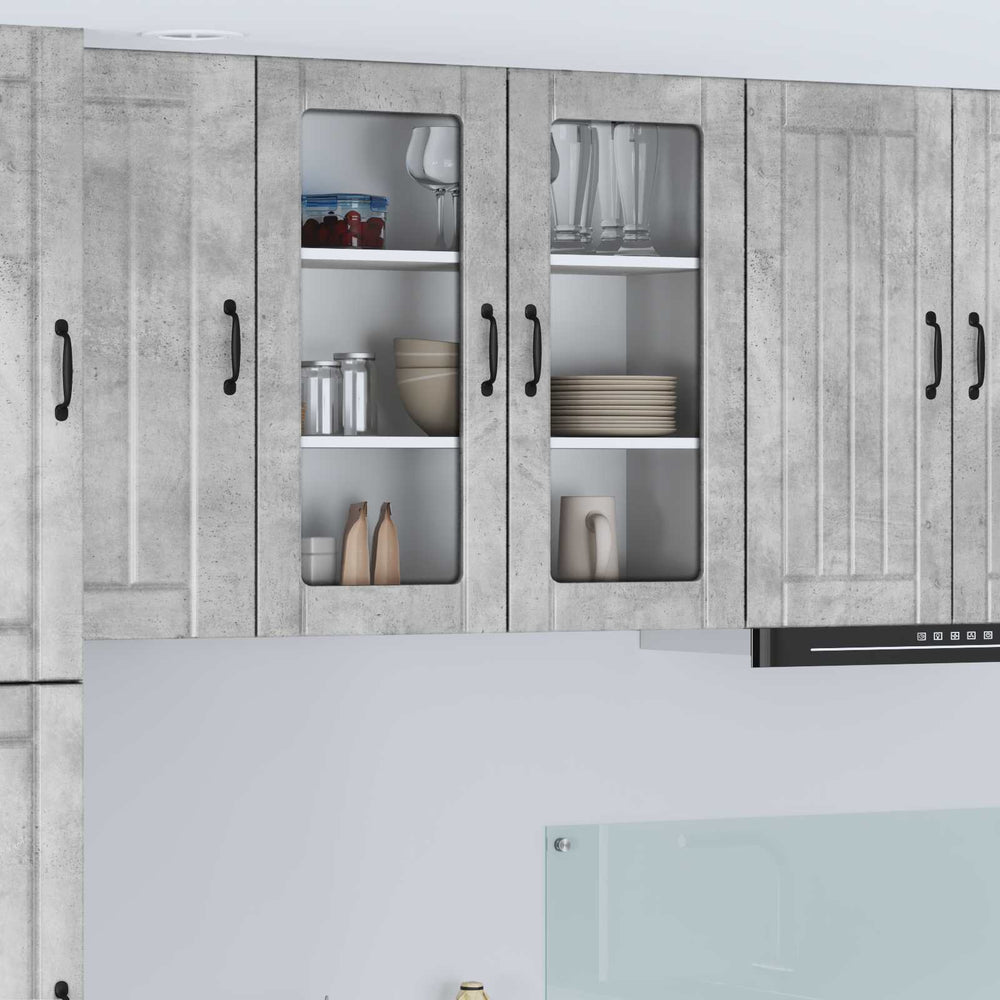 Küchenschrank Lucca Betongrau 80cm