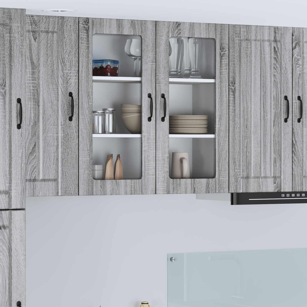 Küchenschrank Lucca Grau Sonoma 80cm