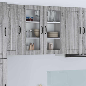 Küchenschrank Lucca Grau Sonoma 80cm