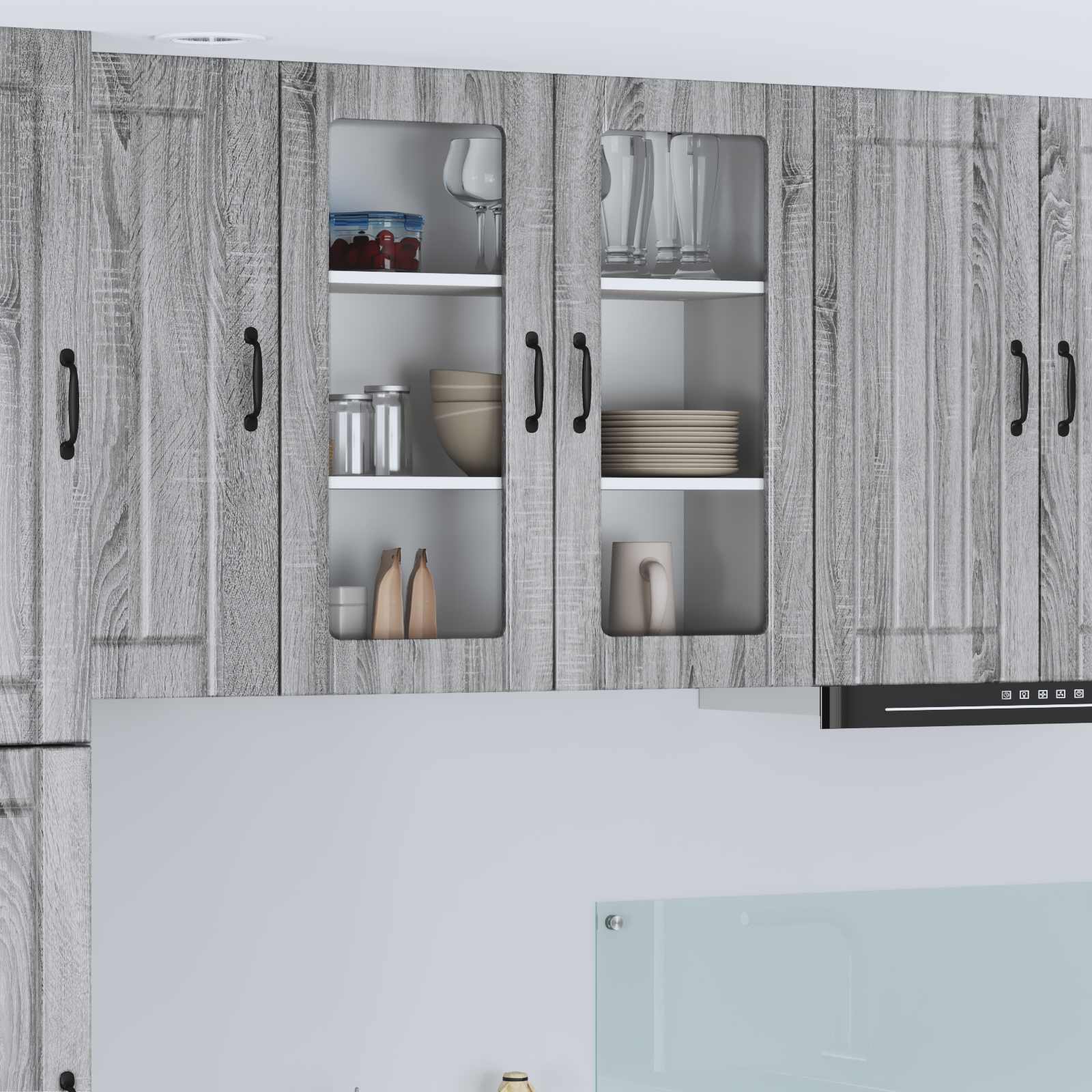 Küchenschrank Lucca Grau Sonoma 80cm