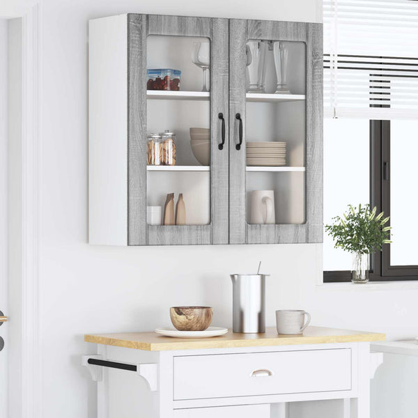 Küchenschrank Lucca Grau Sonoma 80cm