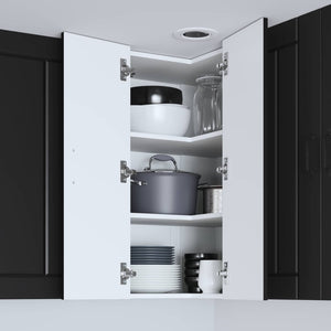 Küchenschrank Lucca Schwarz 57x57x80cm