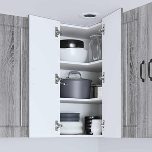 vidaXL Kitchen Cabinet Lucca Gray Sonoma 57 x 57 x 80 cm Engineered Wood
