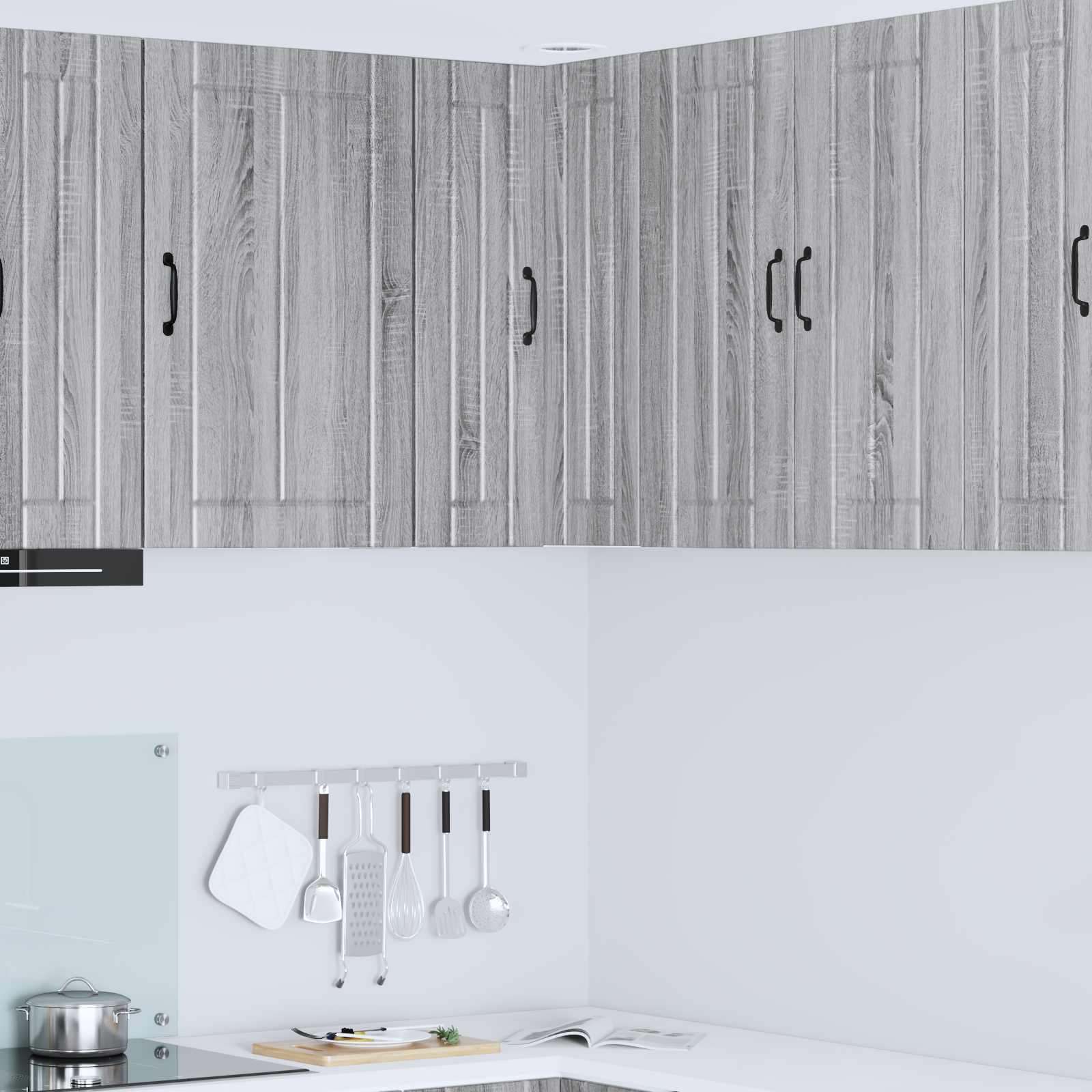 vidaXL Kitchen Cabinet Lucca Gray Sonoma 57 x 57 x 80 cm Engineered Wood