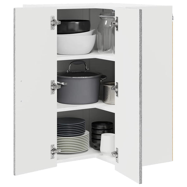 vidaXL Kitchen Cabinet Lucca Gray Sonoma 57 x 57 x 80 cm Engineered Wood