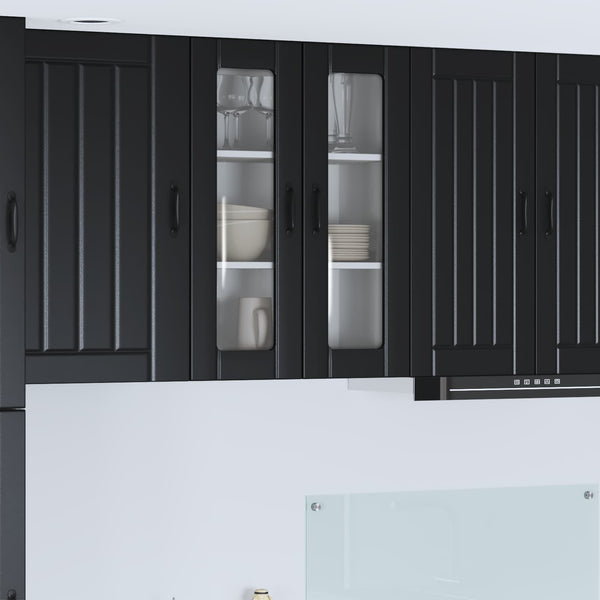 Küchenschrank Lucca Schwarz 60x80cm