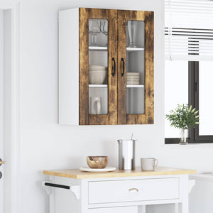 vidaXL Meuble de cuisine Lucca Chêne fumé 60 x 31 x 80 cm