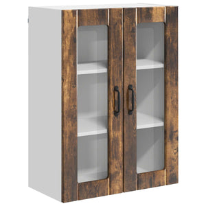 vidaXL Meuble de cuisine Lucca Chêne fumé 60 x 31 x 80 cm