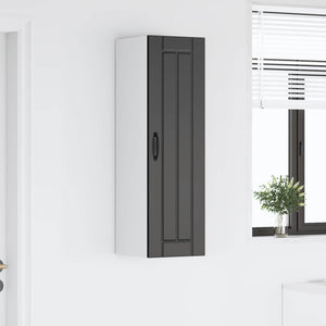 Schwarzer Küchenschrank Lucca, 30x100 cm