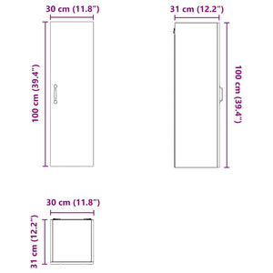 Küchenschrank Lucca Altholz 30x31x100cm