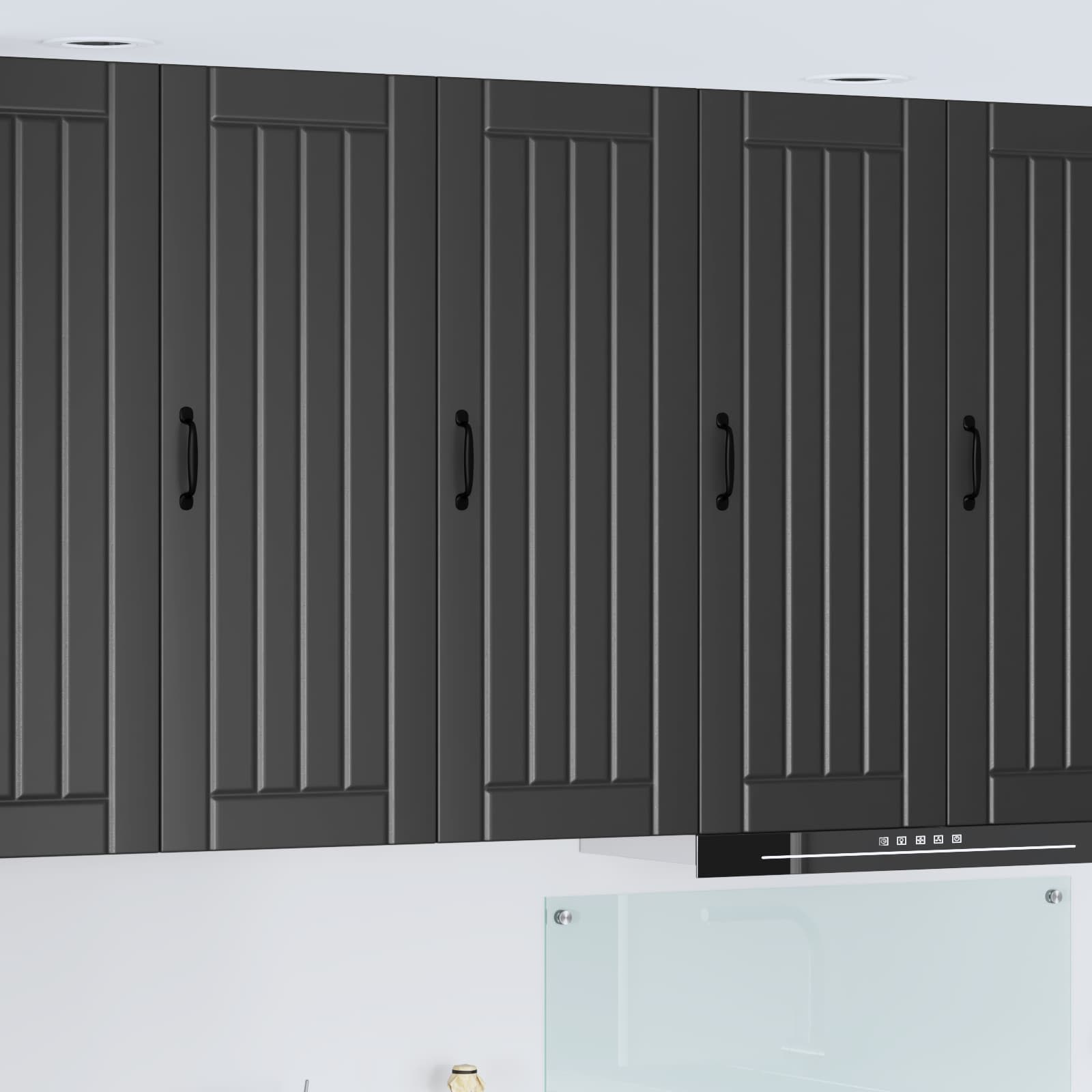 Küchenschrank Lucca Schwarz 40x31x100cm