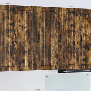vidaXL Armoire de cuisine Lucca Chêne fumé 40 x 31 x 100 cm