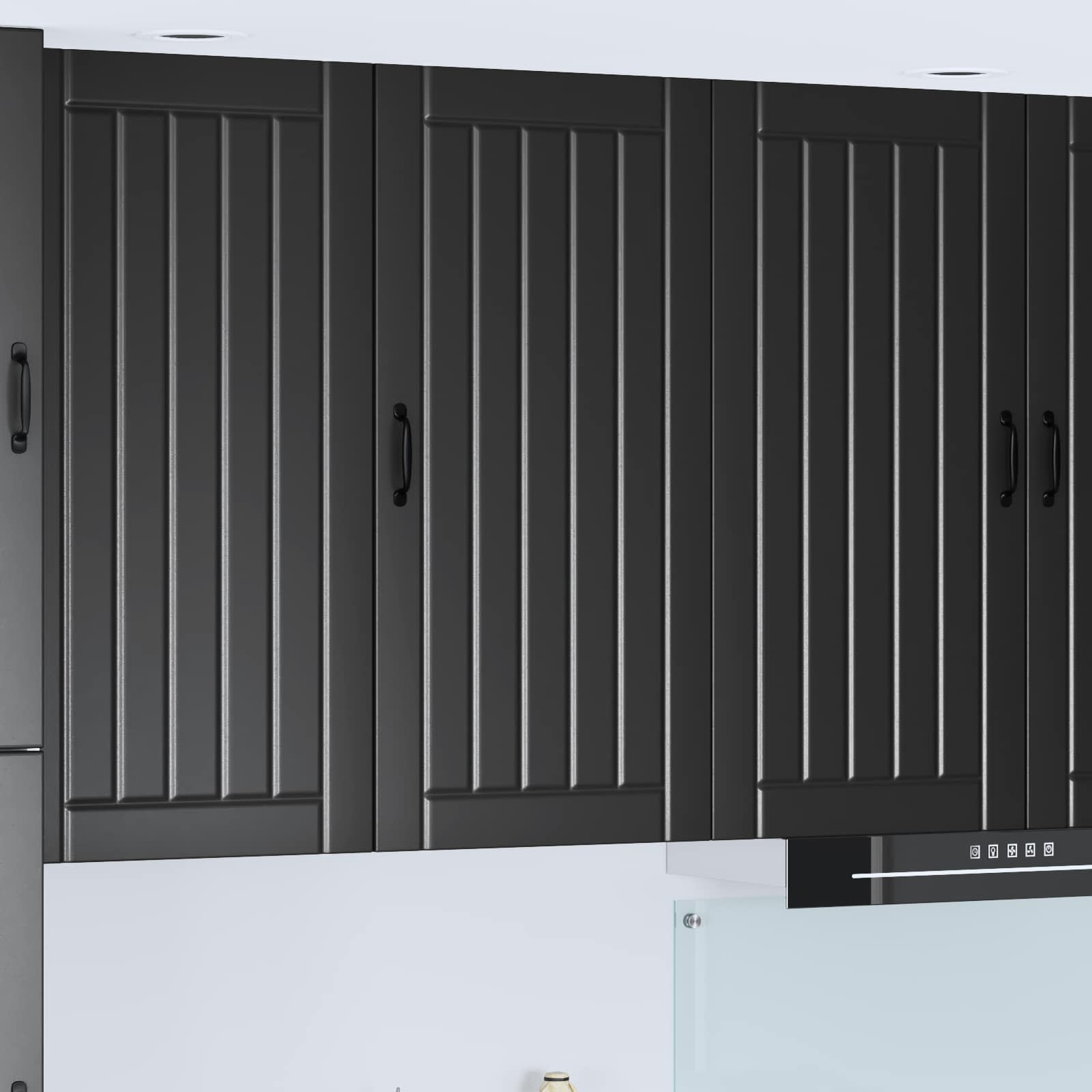 Küchenschrank Lucca Schwarz 100cm