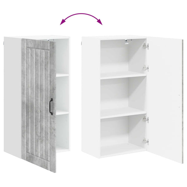 Küchenschrank Lucca Betongrau 50x31x100cm
