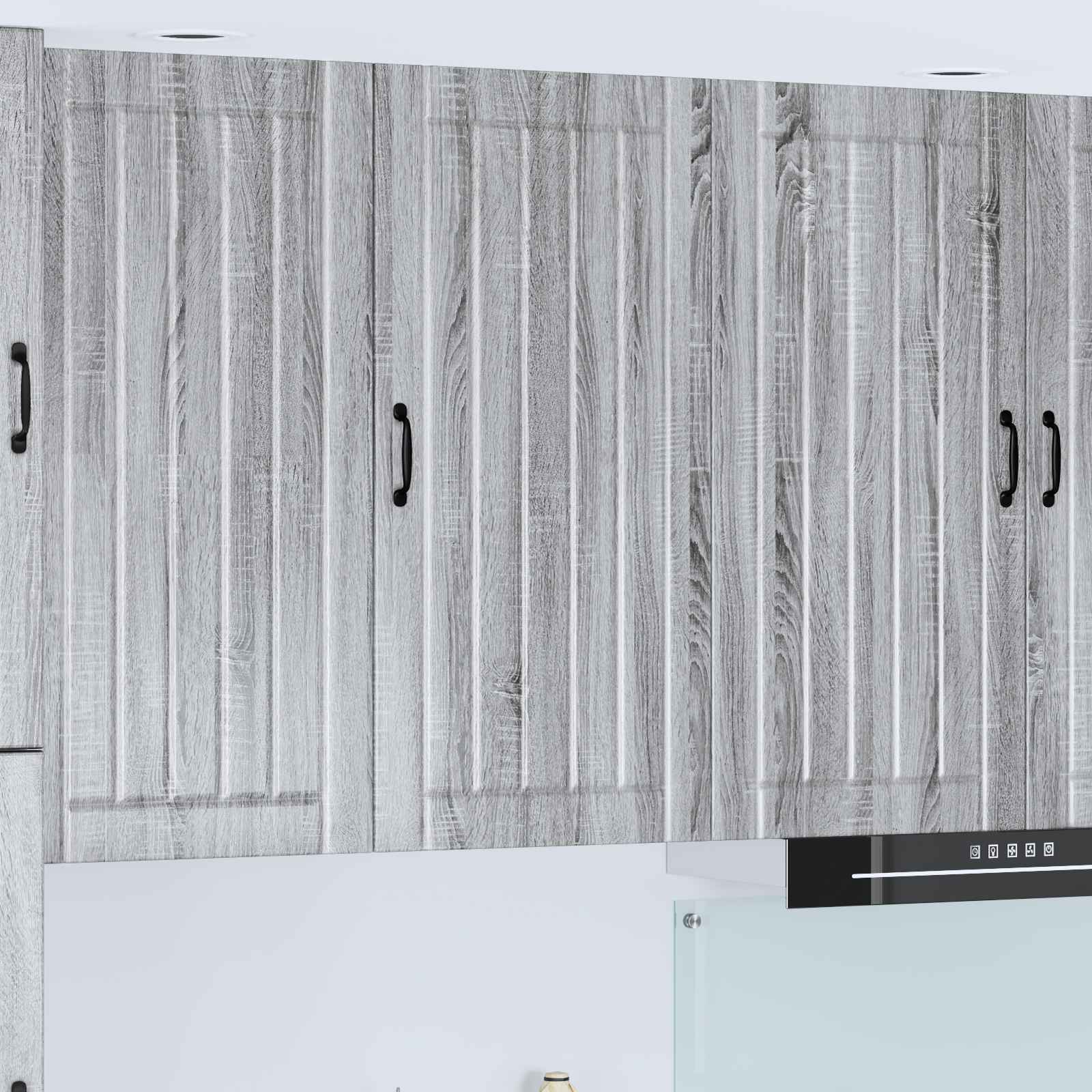 vidaXL Meuble Haut de Cuisine Lucca Chêne Sonoma Gris 50 x 31 x 100 cm