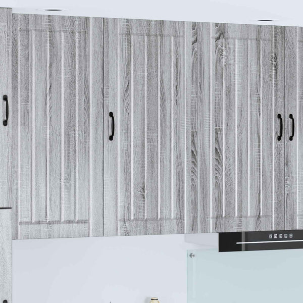 vidaXL Meuble Haut de Cuisine Lucca Chêne Sonoma Gris 50 x 31 x 100 cm