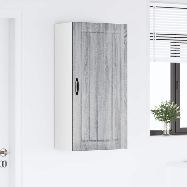 vidaXL Meuble Haut de Cuisine Lucca Chêne Sonoma Gris 50 x 31 x 100 cm
