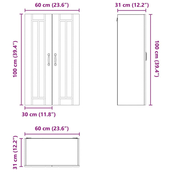 Küchenschrank Lucca Sonoma-Eiche 60 cm