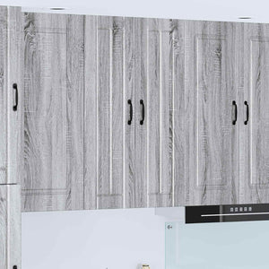 vidaXL Meuble de cuisine Lucca Sonoma gris 60 x 31 x 100 cm