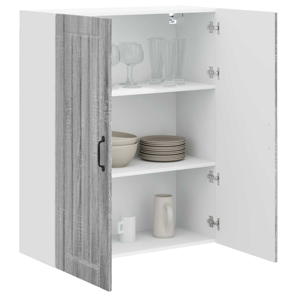 vidaXL Meuble de cuisine Lucca Gris Sonoma 80 x 31 x 100 cm
