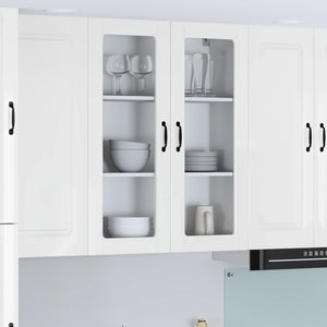Küchenwandschrank Lucca Hochglanz Weiß 80cm
