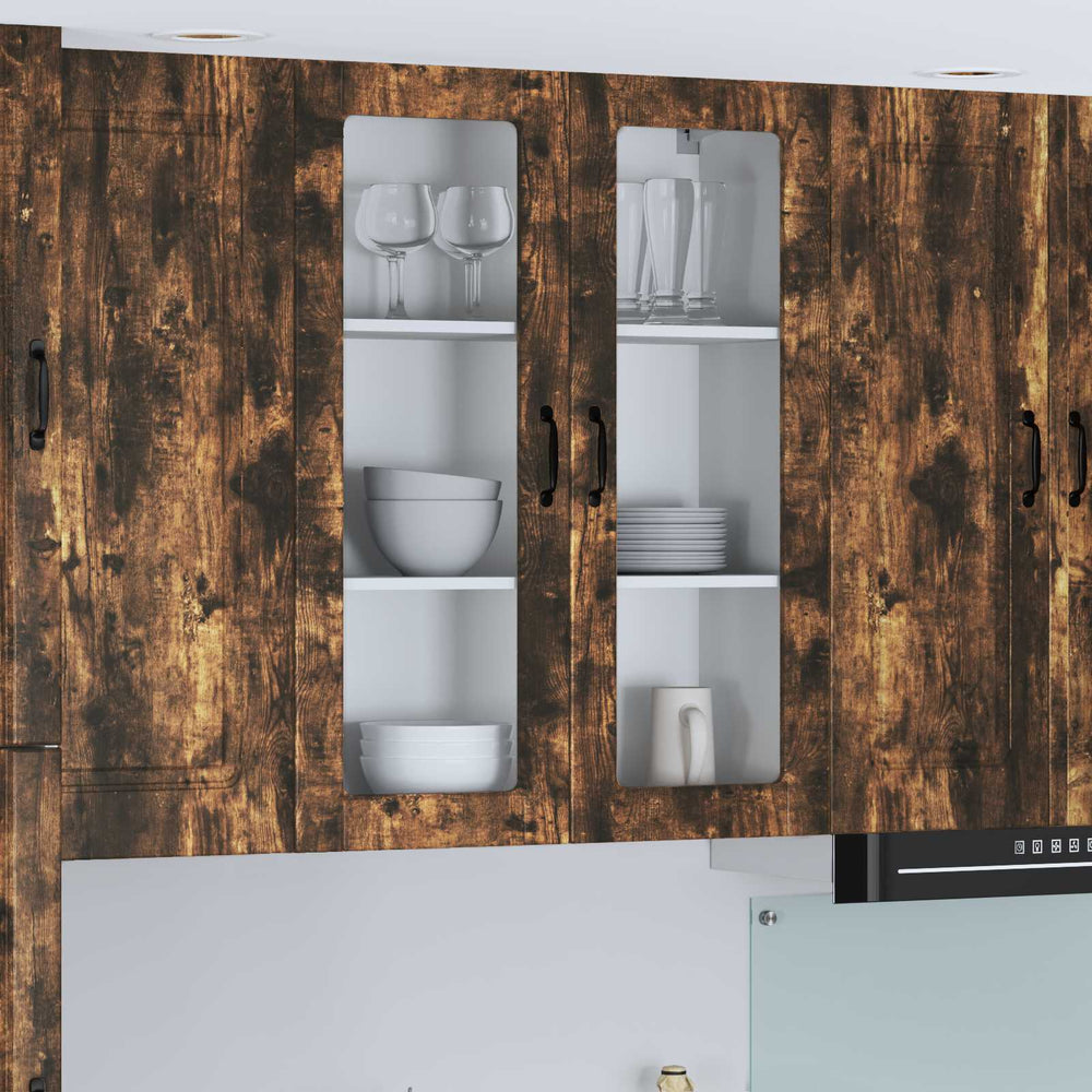 Küchenwandschrank Lucca Geräucherte Eiche 80x31x100 cm