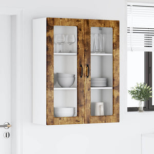 vidaXL Meuble haut de cuisine Lucca Chêne fumé 80 x 31 x 100 cm