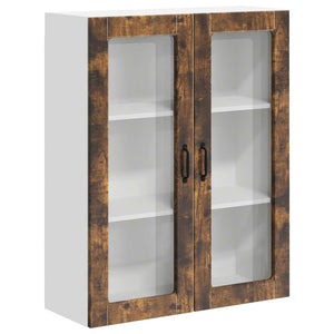 vidaXL Meuble haut de cuisine Lucca Chêne fumé 80 x 31 x 100 cm