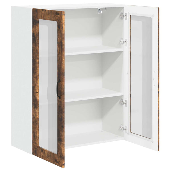 vidaXL Meuble haut de cuisine Lucca Chêne fumé 80 x 31 x 100 cm