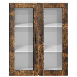 vidaXL Meuble haut de cuisine Lucca Chêne fumé 80 x 31 x 100 cm