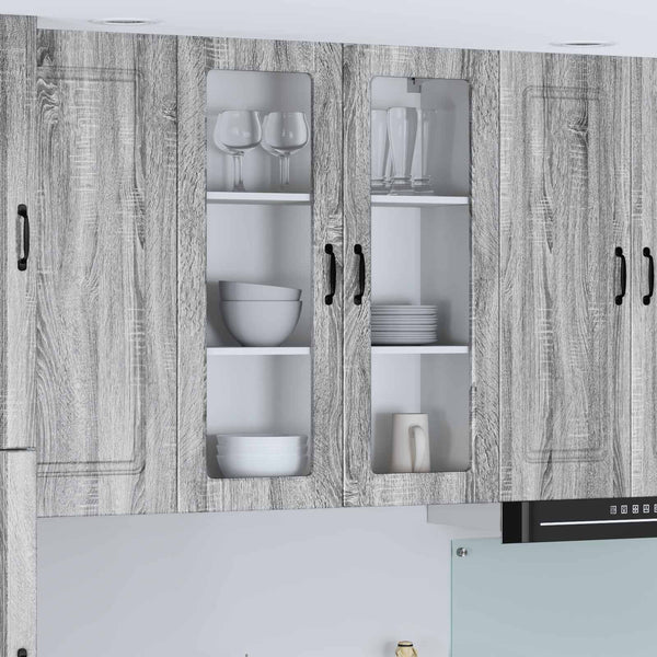 Küchenwandschrank Lucca Grau Sonoma 80x100 cm