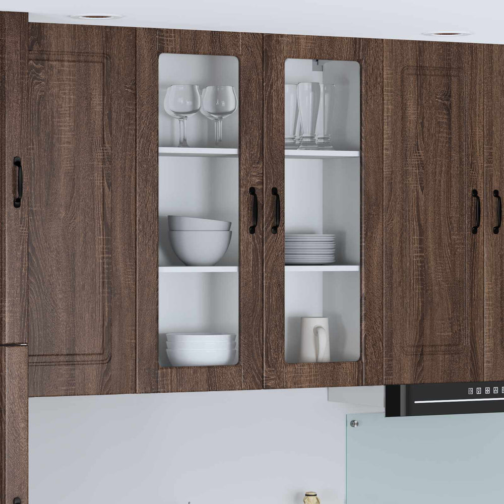 Lucca Küchenwandschrank Brauneiche 80x100cm