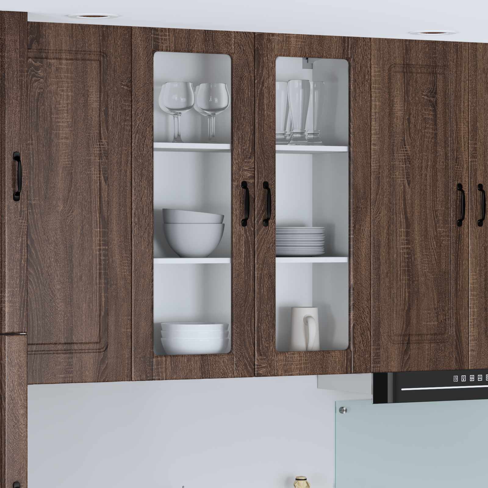 Lucca Küchenwandschrank Brauneiche 80x100cm