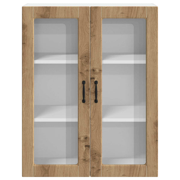 vidaXL Meuble haut de cuisine avec porte Lucca Chêne artisan 80 x 31 x 100 cm