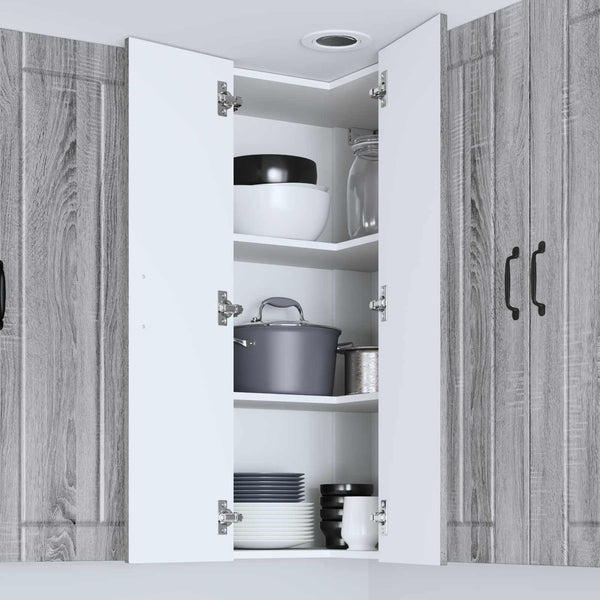 vidaXL Meuble de cuisine Lucca Chêne sonoma gris 57 x 57 x 100 cm