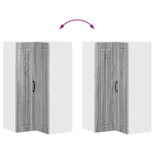 vidaXL Meuble de cuisine Lucca Chêne sonoma gris 57 x 57 x 100 cm