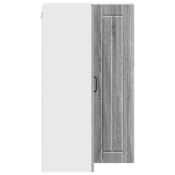 vidaXL Meuble de cuisine Lucca Chêne sonoma gris 57 x 57 x 100 cm