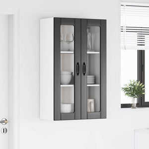 Küchenwandschrank Lucca Schwarz 60x31x100 cm