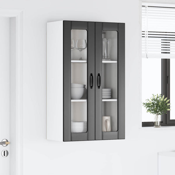 Küchenwandschrank Lucca Schwarz 60x31x100 cm