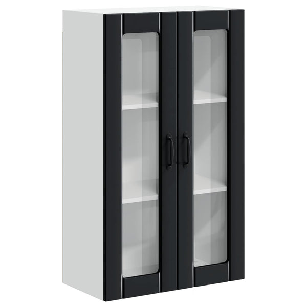 Küchenwandschrank Lucca Schwarz 60x31x100 cm