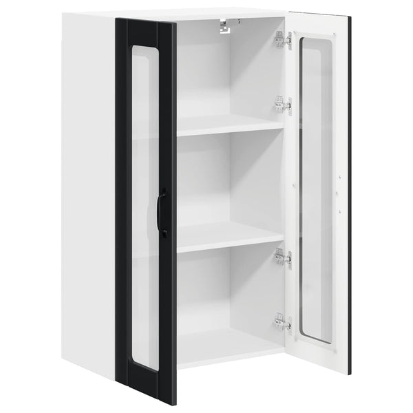 Küchenwandschrank Lucca Schwarz 60x31x100 cm