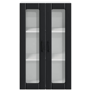 Küchenwandschrank Lucca Schwarz 60x31x100 cm
