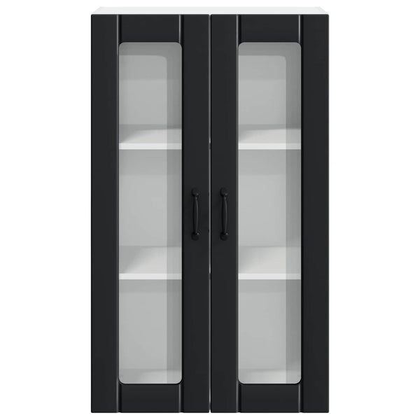 Küchenwandschrank Lucca Schwarz 60x31x100 cm