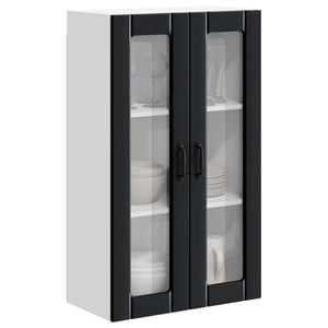 Küchenwandschrank Lucca Schwarz 60x31x100 cm