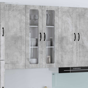 Lucca Küchenwandschrank Betongrau 60x31x100cm