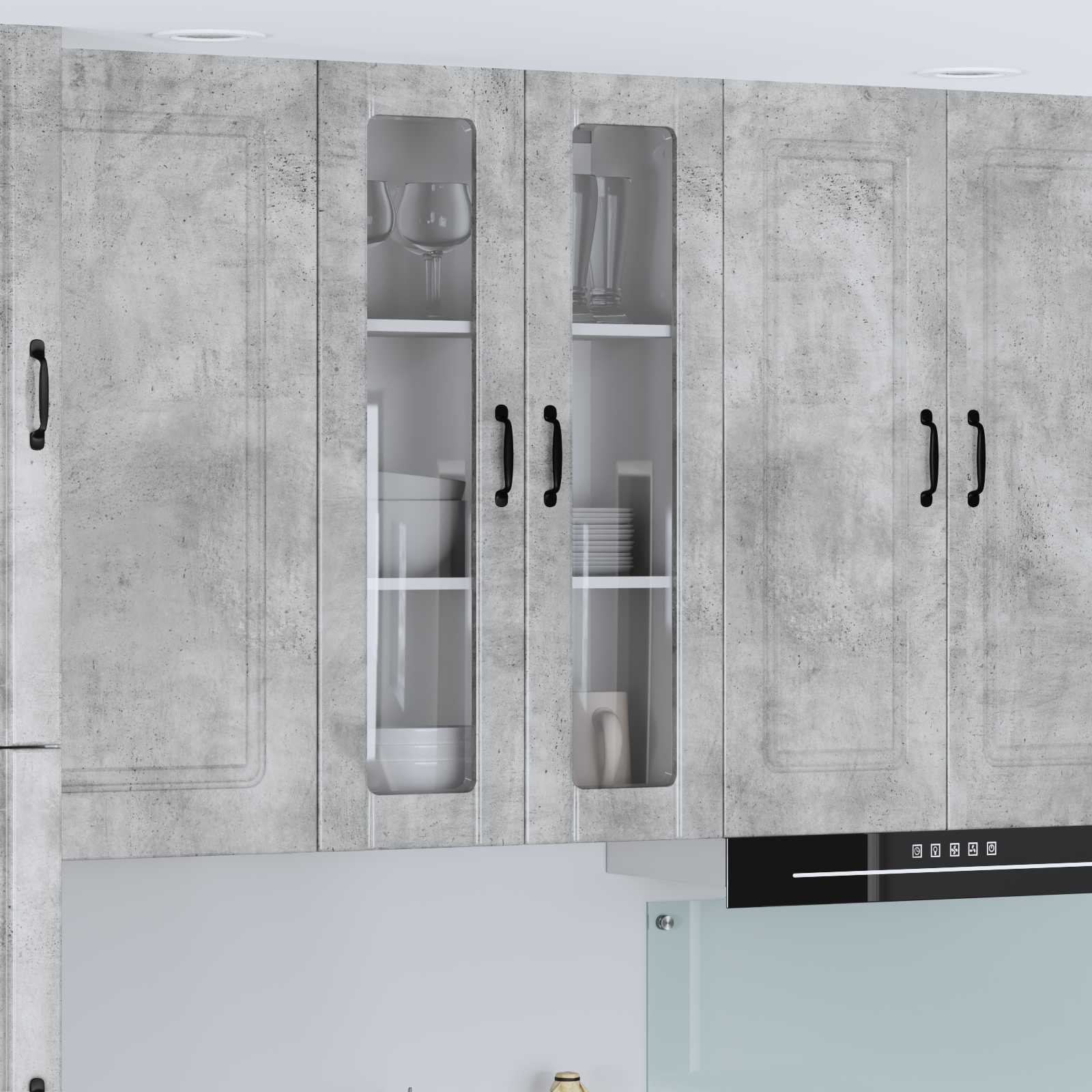 Lucca Küchenwandschrank Betongrau 60x31x100cm