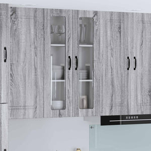 Grauer Küchenwandschrank Lucca, 60 cm