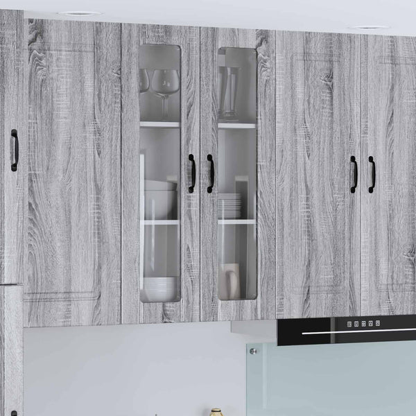 Grauer Küchenwandschrank Lucca, 60 cm