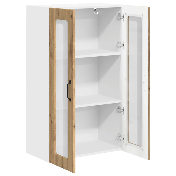 vidaXL Meuble haut de cuisine avec porte Lucca chêne artisan 60 x 31 x 100 cm