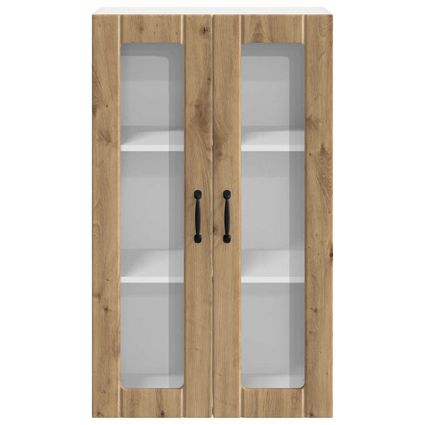 vidaXL Meuble haut de cuisine avec porte Lucca chêne artisan 60 x 31 x 100 cm